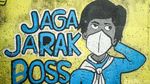 Mural Lawan COVID-19 Mejeng di Cakung