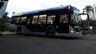 Penampakan Bus Listrik Baru TransJakarta