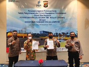 PGN dan Polda Lampung Kerja Sama Amankan Obyek Vital Nasional