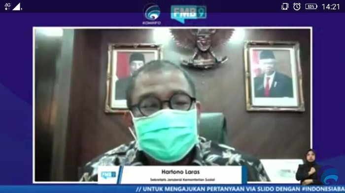 Sekjen Kemensos Hartono.