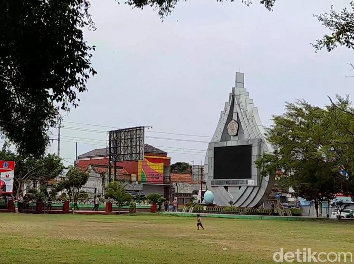 Alun-alun Brebes, Rabu (30/12/2020).