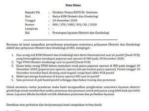 Beredar Surat Layanan Rawat Darurat RSU Soetomo Surabaya Lockdown, Ini Faktanya