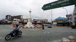 Cegah Kerumunan, Tugu Pal Putih Dipasangi Pagar