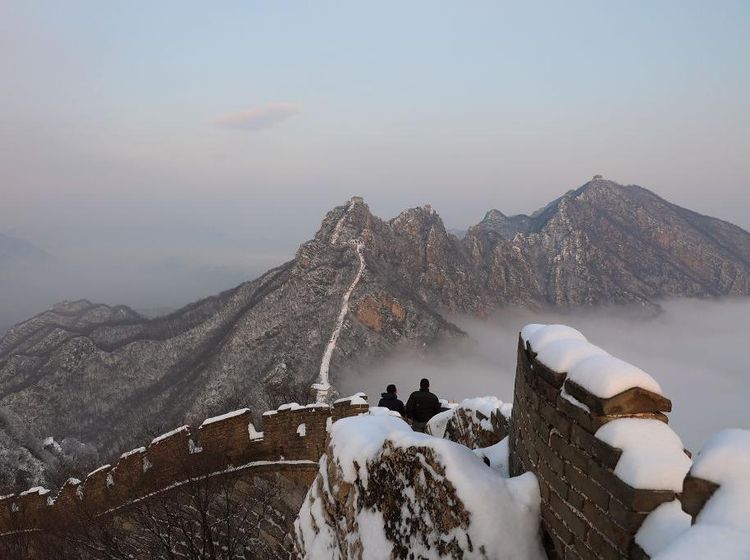 Jiankou, Sisi Terpencil Tembok Besar China Saat Diselimuti Salju