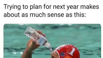 Belum ada tanda-tanda pandemi akan berakhir, mau bikin rencana di tahun baru pun rasanya percuma. Foto: Twitter