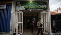 Begini suasana di area sekitar Kantor Sekretariat DPP FPI yang berada di kawasan Petamburan, Jakarta Pusat.