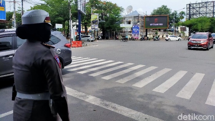 Polisi akan menutup 13 ruas jalan di Makassar saat malam tahun baru (Ibnu Munsir/detikcom).