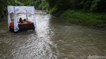 Sensasi Makan ala Sultan di Tengah Aliran Sungai Wos Bali