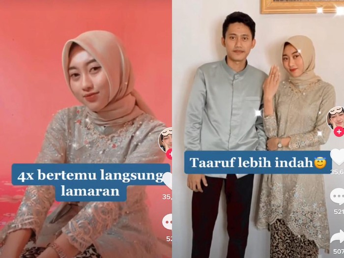 tiktok Wanita asal Bandar Lampung, Hellen Dhea Marlena viral di TikTok saat ia menjalani taaruf