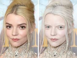 Potret Wajah Seleb Dunia Jika Diedit Albino