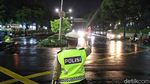 Perempatan Jalan Pamekasan-Imam Bonjol ke Thamrin Disekat