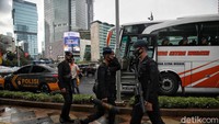 Kedatangan pasukan tersebut bertujuan untuk mengamankan malam tahun khususnya di kawasan Bundaran HI.