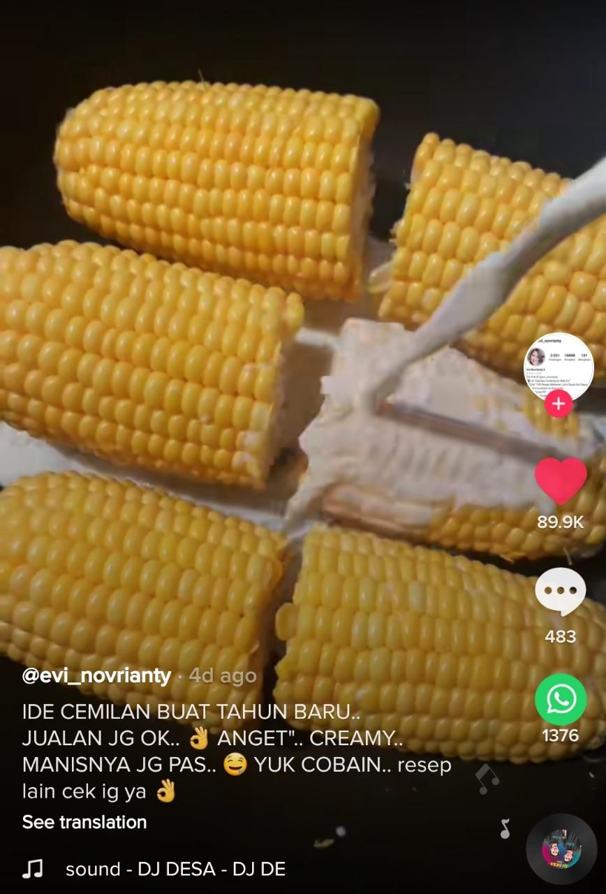 Resep Jagung Butter Keju Praktis Yang Viral Di Tiktok