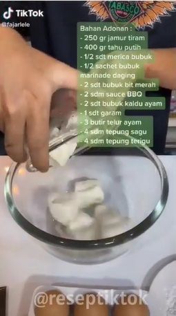 Daging Sapi KW yang Terbuat dari Tahu dan Japur ala Netizen TikTok