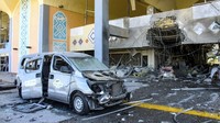 Kerusakan  parah terjadi di bandara Yaman beberapa waktu lalu. AFP/SALEH AL-OBEIDI