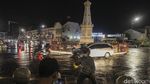 Pergantian Tahun di Simpang Empat Tugu Pal Putih Yogyakarta