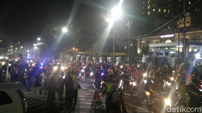 Malam tahun baru di Medan (Datuk/detikcom)