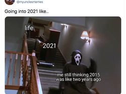 Meme Sambut Tahun 2021 dan Melepas Tahun 2020