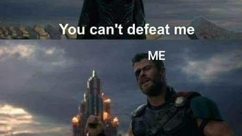 Meme yang menyinggung virus Corona, bahwa tahun 2020 belum dapat dikalahkan, namun ada harapan di tahun 2021 ini. Foto: Twitter