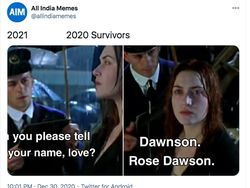 Meme Sambut Tahun 2021 dan Melepas Tahun 2020