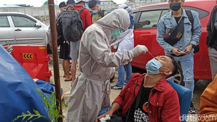 Penumpang dirapid test (dok Istimewa)