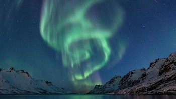 Gambar ini diambil pada 10 April 2019, di akhir musim aurora di Kutub Utara. Istimewa/dok.Bored Panda/arcticlightphoto.