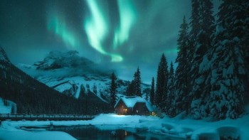 Aurora Borealis adalah cahaya di utara yang berdansa di atas langit saat mereka muncul. Cahaya itu terjadi karena adanya koalisi antara partikel bermuatan listrik yang terpantul dari matahari dan partikel gas bumi di atmosfer bumi. Seperti yang terlihat pada British Columbia, Kanada ini. Istimewa/dok.Bored Panda/parker_burkett.