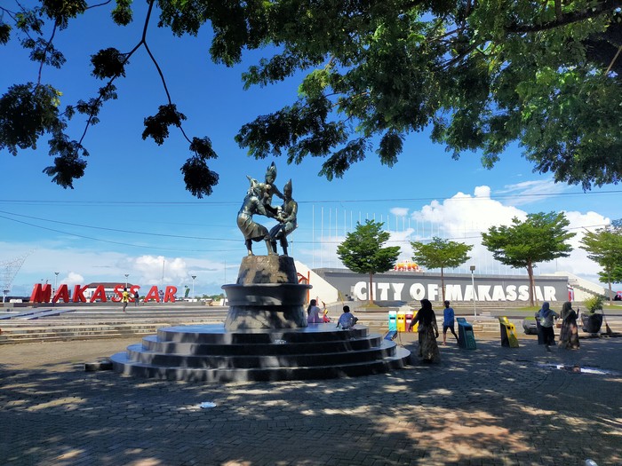Suasana Pantai Losari (1/1/2021)- Ibnu Munsir detikcom