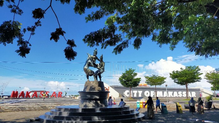 Suasana Pantai Losari (1/1/2021)- Ibnu Munsir detikcom
