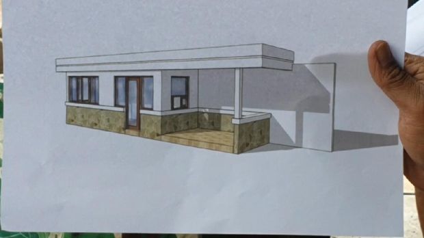 Danramil 05 Tanah Abang, Major Arhanud Saryono, showed a sketch of the construction of a 3-pillar post that was built at the former headquarters of the Front of Islamic Defenders (FPI).  Subsequently, the position will be divided into 2 rooms.