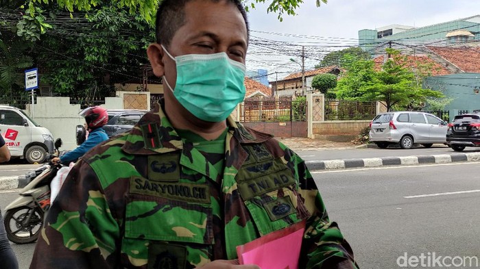 Danramil 05 Tanah Abang Mayor Arliteri Pertanahan Udara Saryono