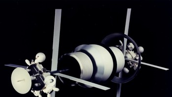 Sedangkan ini adalah model koloni Bernal yang memiliki ruang hidup berbentuk bulat. Foto: NASA Ames Research Center