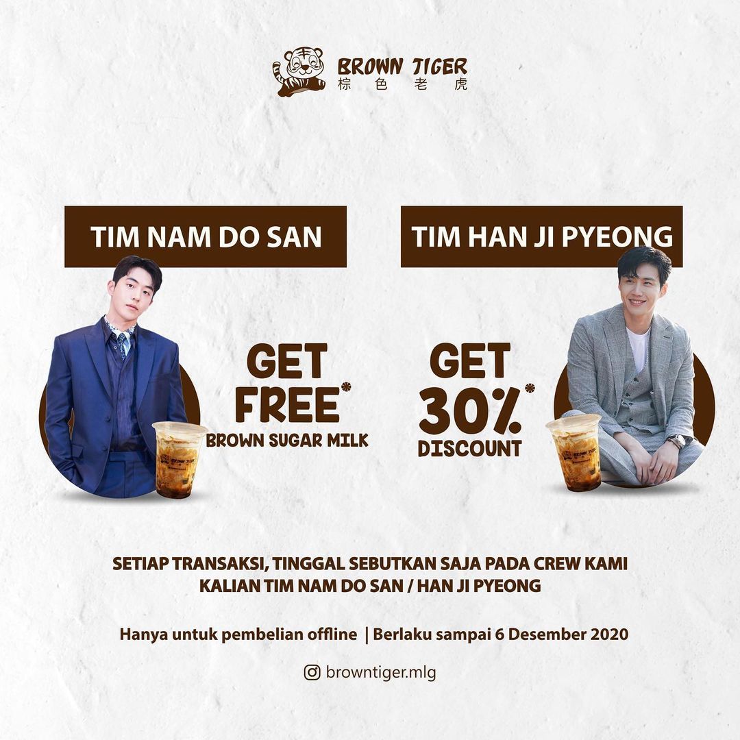 Gerai Boba Punya Promo untuk Tim Nam Do San dan Han Ji Pyong 'Start Up'