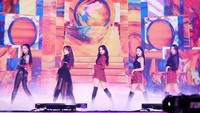 Penampilan Red Velvet di konser online SMTOWN Live Culture Humanity di Tahun Baru lalu. (Foto: dok. Instagram @smtown)