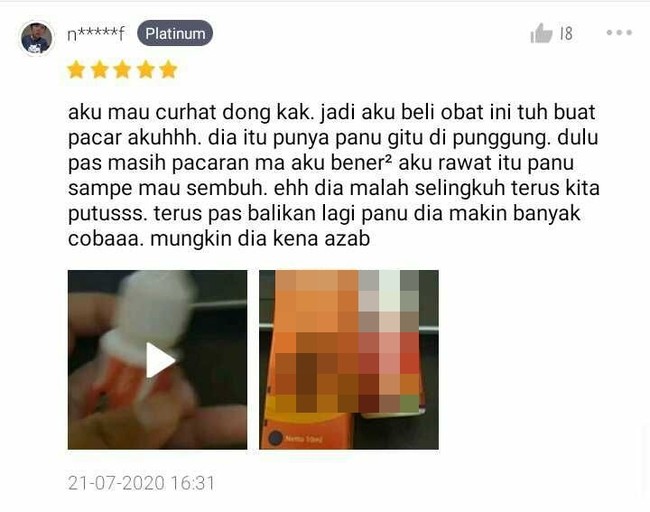 Makanya jangan selingkuh, jadi kena azab kan.. bandel sih.. Foto: Instagram/@dramaolshop