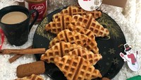 Ohya_id menawarkan croffle sebagai menu andalan. Berupa paduan croissant dan waffle yang menggugah selera. Salah satu variannya ditambahkan remahan biskuit Biscoff. Foto: jktfoodbang
