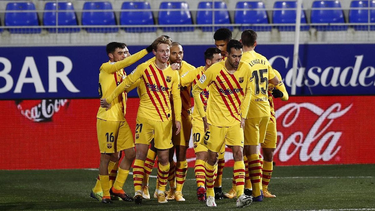 Barcelona tak terkalahkan dalam tujuh pertandingan terakhir di Liga Spanyol (Foto: Getty Images/Eric Alonso)