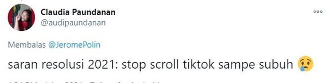 Siapa yang saking gabutnya di rumah jadi kerjaannya buka medsos terus? Asal jangan lupa waktu sampai subuh gini yaa.. Foto: Twitter/@audipaundanan