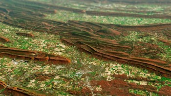 Penampakan musim gugur yang menawan di daerah Pennsylvania, Amerika Serikat. Foto: NASA