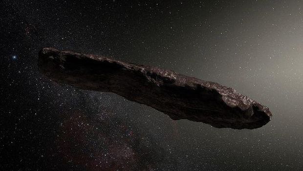 Ilustrasi Asteroid Oumuamua. (Foto: ESO/M. Kornmesser via Wikimedia Commons (CC-BY-SA-4.0))