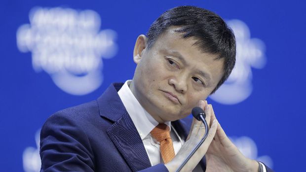 Jack Ma FILE - In this Wednesday, Jan. 24, 2018 file photo, Alibaba founder Jack Ma listens during a session of the annual meeting of the World Economic Forum in Davos, Switzerland. Jack Ma defended trade at a World Trade Organization seminar Tuesday, Oct. 2, 2018 in Switzerland. (AP Photo/Markus Schreiber)