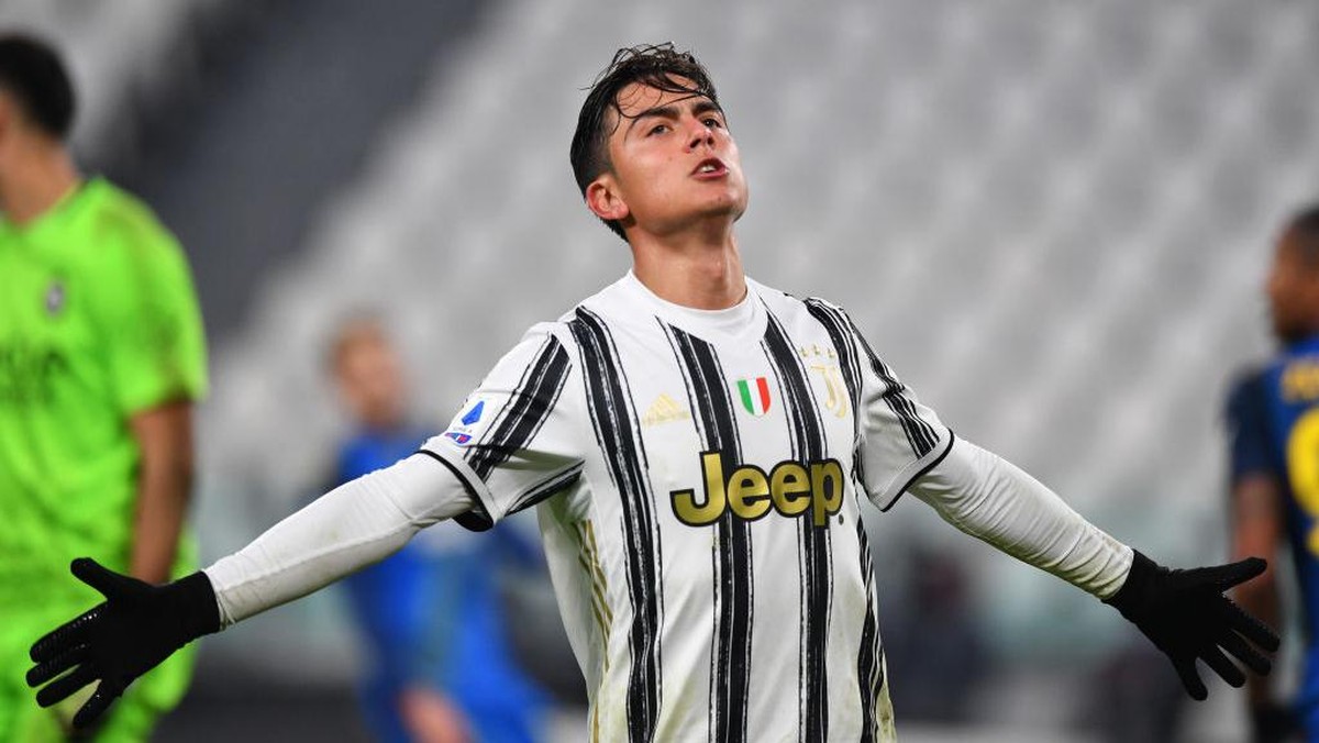 Pemain Juventus, Paulo Dybala, dilarang untuk dijual. ((Foto: Getty Images/Valerio Pennicino)