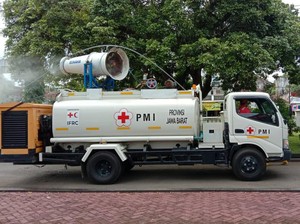 Libur Nataru Berakhir, Kawasan Wisata Pangandaran Disemprot Disinfektan