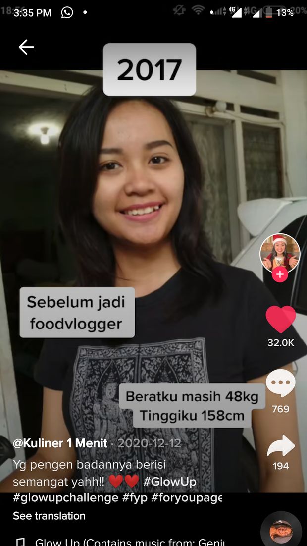 Setahun Jadi Food Vlogger, Cewek Ini Senang BB Naik 20 Kilo