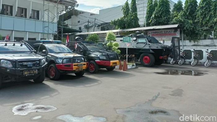 Situasi di sekitar PN Jaksel jelang sidang praperadilan HRS (Sachril Agustin Berutu/detikcom).