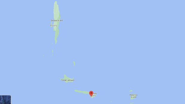 Wilayah perairan Pulau Bonerate di Kabupaten Kepulauan Selayar tempat ditemukannya seaglider misterius (dok. Istimewa).