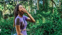 Momen Anya Geraldine saat jatuh dari sepeda diabadikan Patricia Gouw. /  (Instagram)