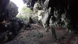 Foto: Gua di Papua dengan Lukisan Alien yang Misterius