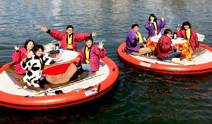 Piknik Sambil Mengapung di Sungai Bisa Dilakukan di Jepang