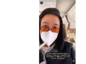 Pamer Lifehack Terbang ke Bali, Richard Muljadi Maskernya Kok Pakai Selang?